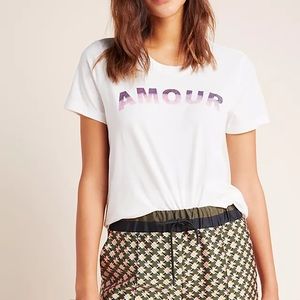 Anthropologie Sol Angeles Amour Graphic Tee